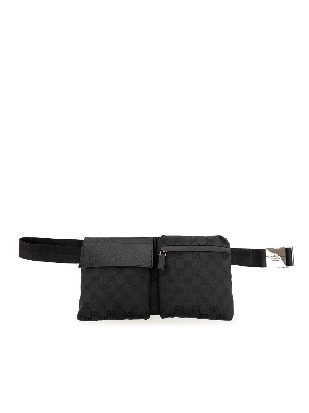 Gucci Gg Canvas Double Pocket Belt Bag #293593G48B